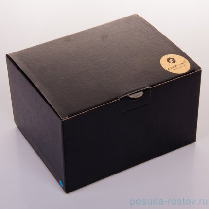 Кофейная пара 230 мл &quot;Colani&quot; голубая с чёрным  / 049598