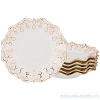 Набор тарелок 19 см 6 шт &quot;Лаура /Золото&quot; (подарочная упаковка) / 194568