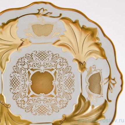 Блюдо 31 см круглое &quot;Ютта&quot; &quot;Веймар /Симфония /Золотая&quot; / 053826