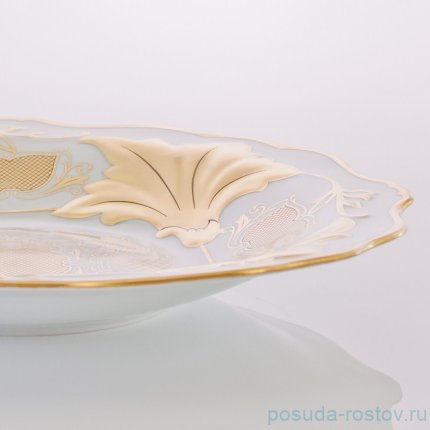 Блюдо 31 см круглое &quot;Ютта&quot; &quot;Веймар /Симфония /Золотая&quot; / 053826