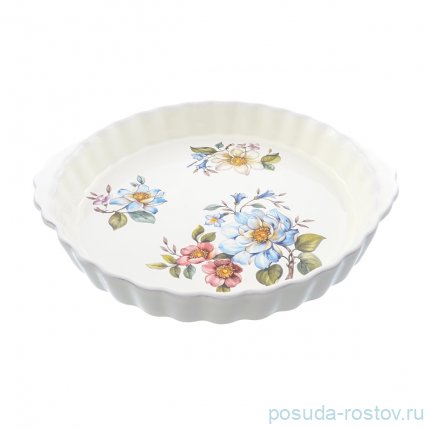 Блюдо для запекания 32 см круглое &quot;Artigianato ceramico /Весенние лепестки&quot; / 171679