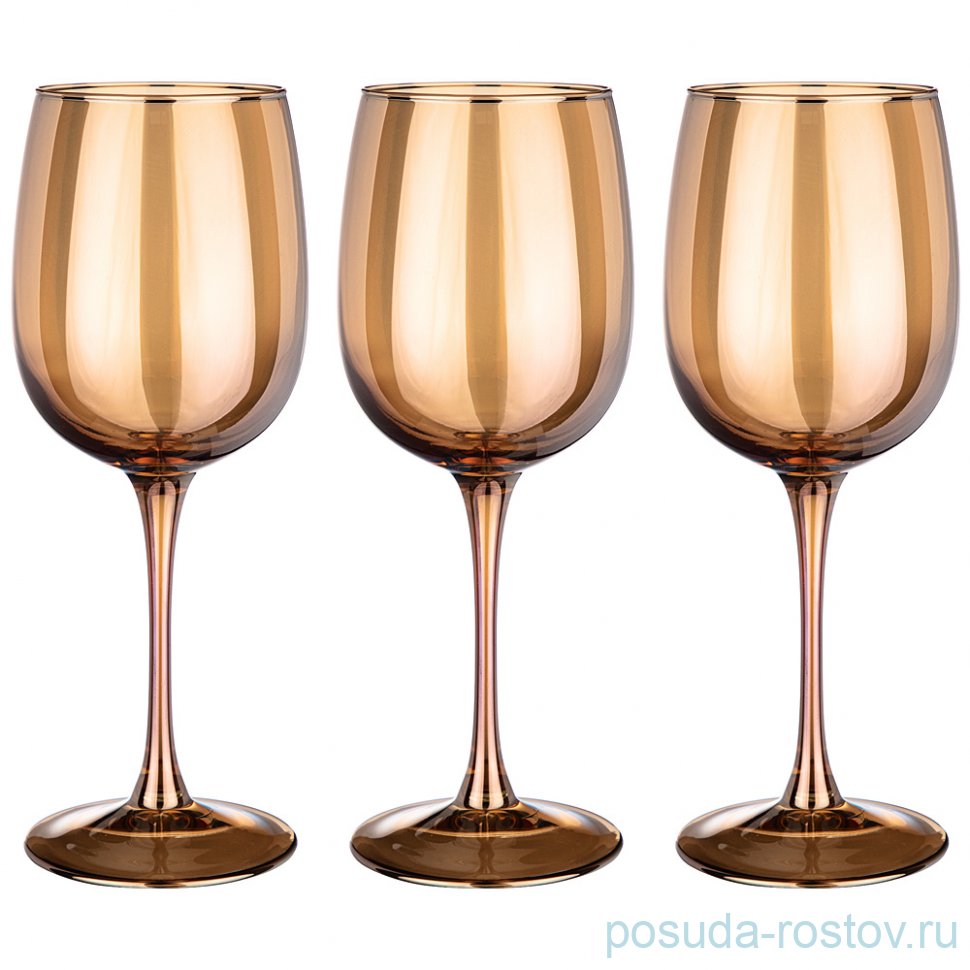 Бокалы для красного вина 420 мл 3 шт "гречишный мед" / 251998
