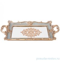 Поднос 38,8 х 22 х 4,5 см прямоугольный с ручками &quot;Рококо&quot; / 313502