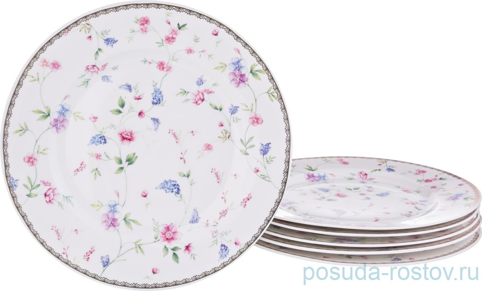 Набор тарелок 25 см 6 шт "Мускари" / 189454