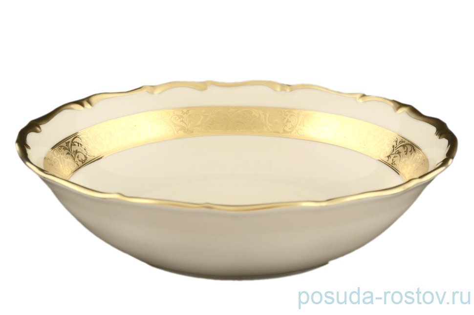Набор салатников 19 см 6 шт  Bohemia Porcelan Moritz Zdekauer 1810 s.r.o. "Анжелика /Золотая лента /СК" / 057342
