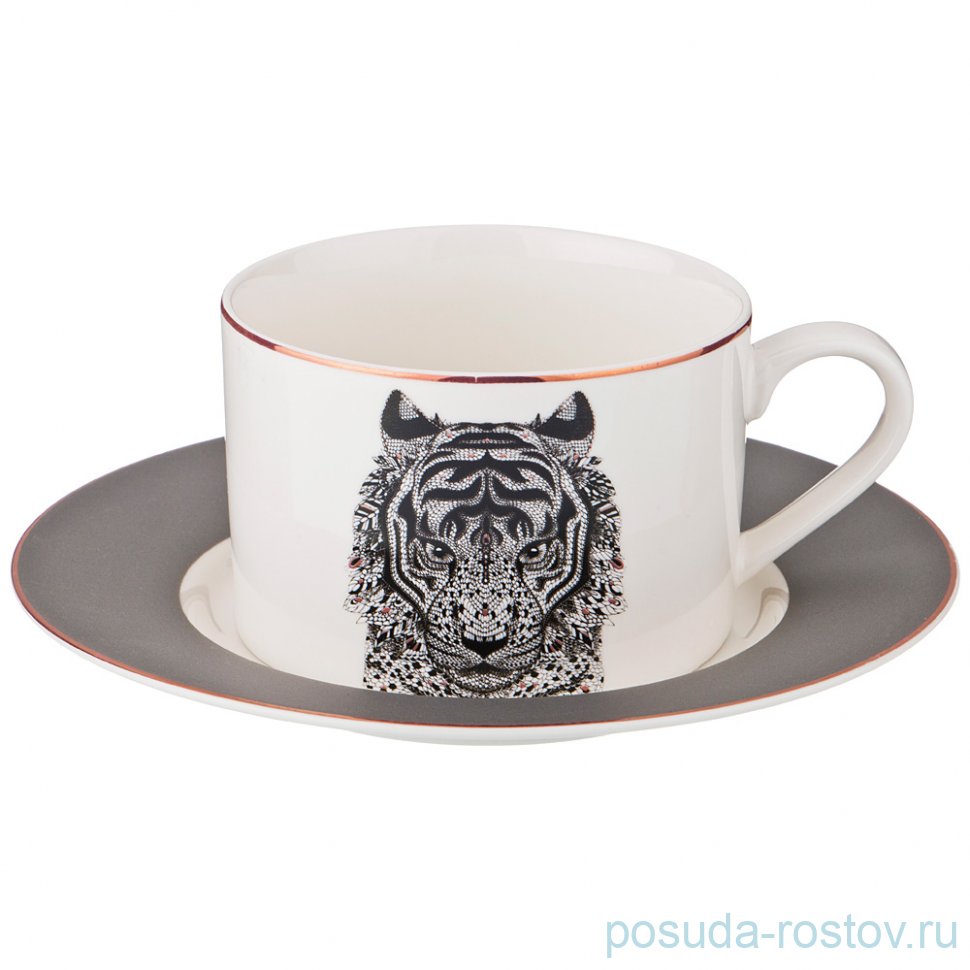 Чайная пара 220 мл 1 шт "Тигр" / 200244