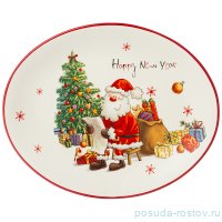 Блюдо 31,5 х 25,5 х 3 см овальное &quot;С Новым годом!&quot; / 267248