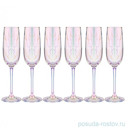Бокалы для шампанского 175 мл 6 шт &quot;revolution /лиловая дымка&quot; / 299766