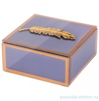 Шкатулка 12 х 12 х 6 см серая &quot;Pen&quot; / 271714