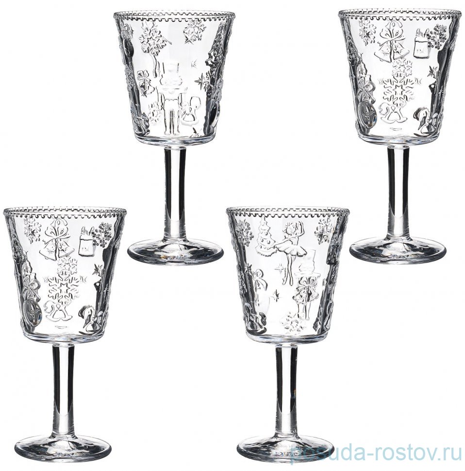 Бокалы для воды 280 мл 4 шт "Щелкунчик" / 378976