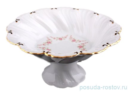 Конфетница 19,5 см н/н &quot;Соната /Розовый цветок&quot; / 085550