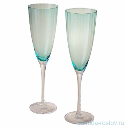 Бокалы для шампанского 290 мл 2 шт &quot;mirage emerald&quot; / 343529