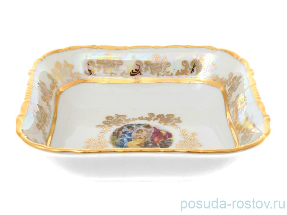 Салатник 16 см квадратный  Sterne porcelan "Фредерика /Мадонна перламутр" / 139147