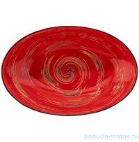 Салатник 25 х 16,5 х 6 см овальный красный &quot;Spiral&quot; / 261570