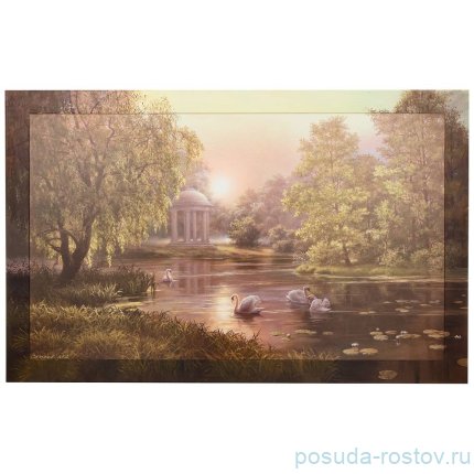 Картина 60 х 100 см &quot;Лебеди&quot; / 275709