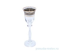 Рюмка 60 мл 6 шт &quot;Анжела /Платиновая полоса с золотом&quot; / 145682