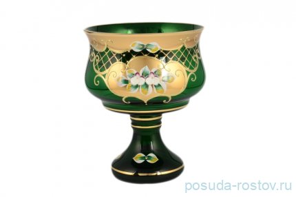 Конфетница 16 см н/н зеленая &quot;Лепка /сеточка И-В&quot; / 096697