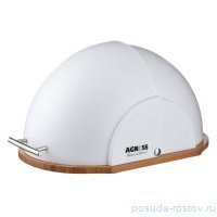 Хлебница 36 х 26 х 20 см деревянная с пластиковой крышкой &quot;agness /native&quot; / 205642