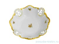 Фруктовница 21 см Барбарина &quot;Роза золотая /золото&quot; / 015921