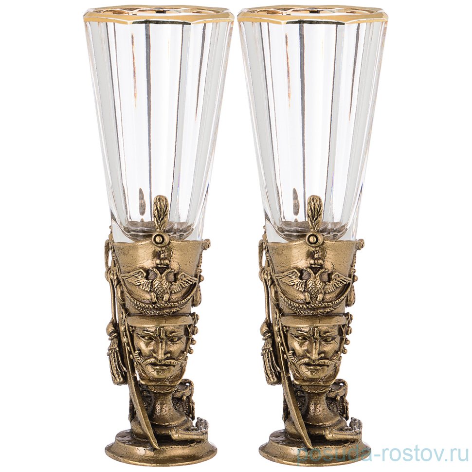 Рюмки 50 мл 2 шт "Гусар" / 264133 Рюмки 50 мл 2 шт "Гусар" / 264133