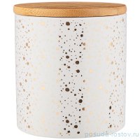 Банка для сыпучих продуктов 430 мл с бамбуковой крышкой 10 х 10 х 10,6 см / 255020