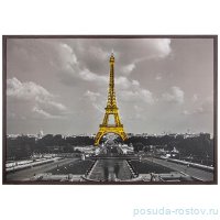 Панно 70 х 100 см &quot;эйфелева башня&quot; /рамка венге / 270220
