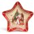 Блюдо 28 х 28 х 5 см Звезда красное &quot;С Новым годом! /Дед мороз&quot; / 379717