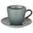 Чайная пара 235 мл 1 шт серо-зелёная &quot;Лимаж&quot; / 187085