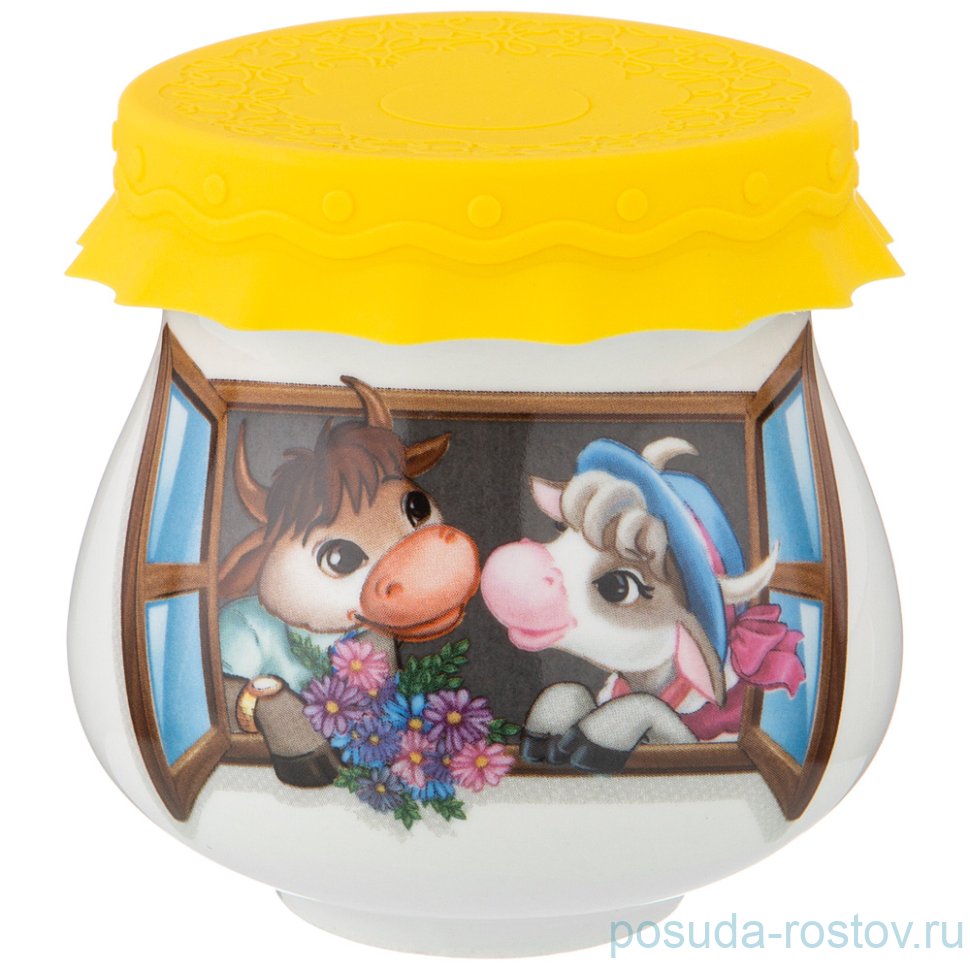 Банка 300 мл с силиконовой крышкой "свидание" / 224942