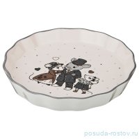Блюдо для запекания 24 х 24 см круглое &quot;Ля мур /Мышки /Agness&quot; / 191609