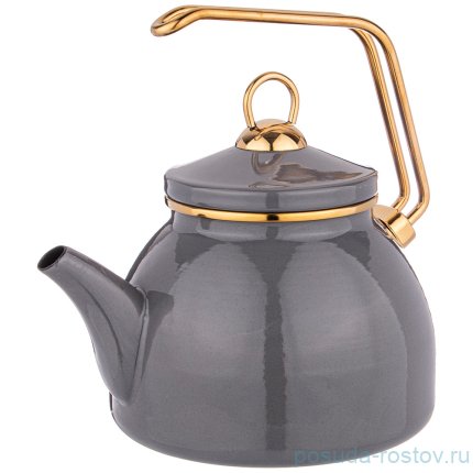 Чайник 2,3 л эмалированный серый &quot;Agness /Deluxe&quot; / 220898