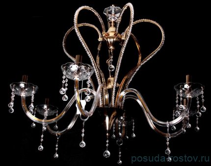 Люстра 6 рожковая золото &quot;Луче Нова&quot; 6041 / 045906