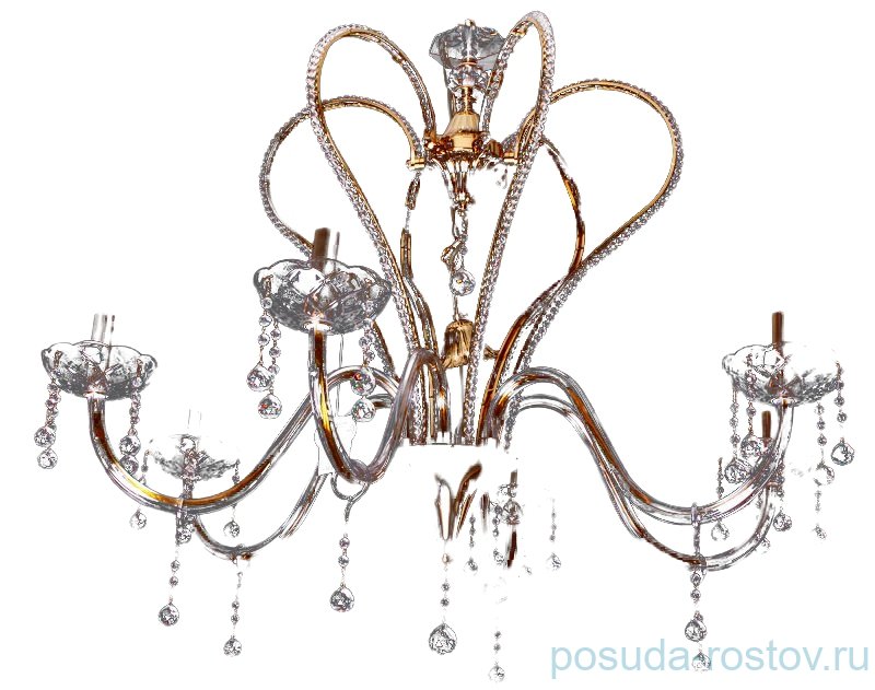 Люстра 6 рожковая золото "Луче Нова" 6041 / 045906