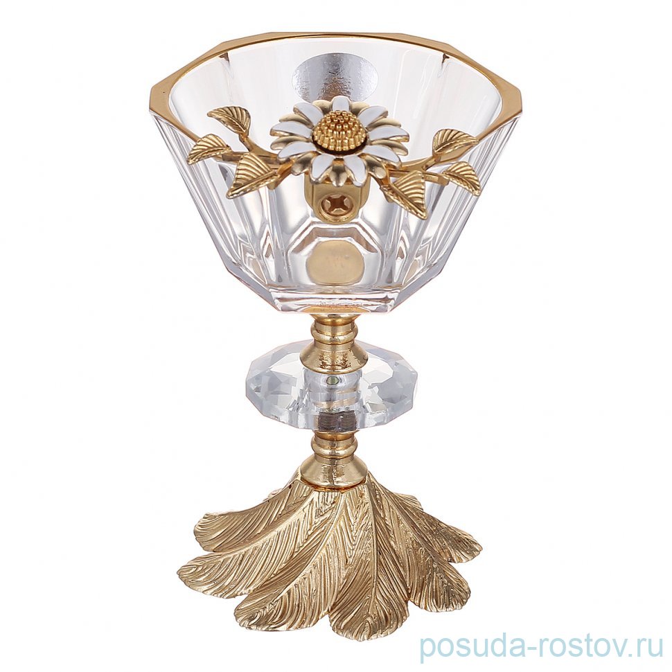 Креманка 17 см "Лепесток /золото" / 342737