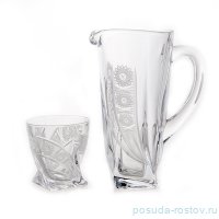 Набор для воды 7 предметов (кувшин 1,1 л + 6 стаканов по 340 мл) &quot;Квадро /D7&quot; / 105508