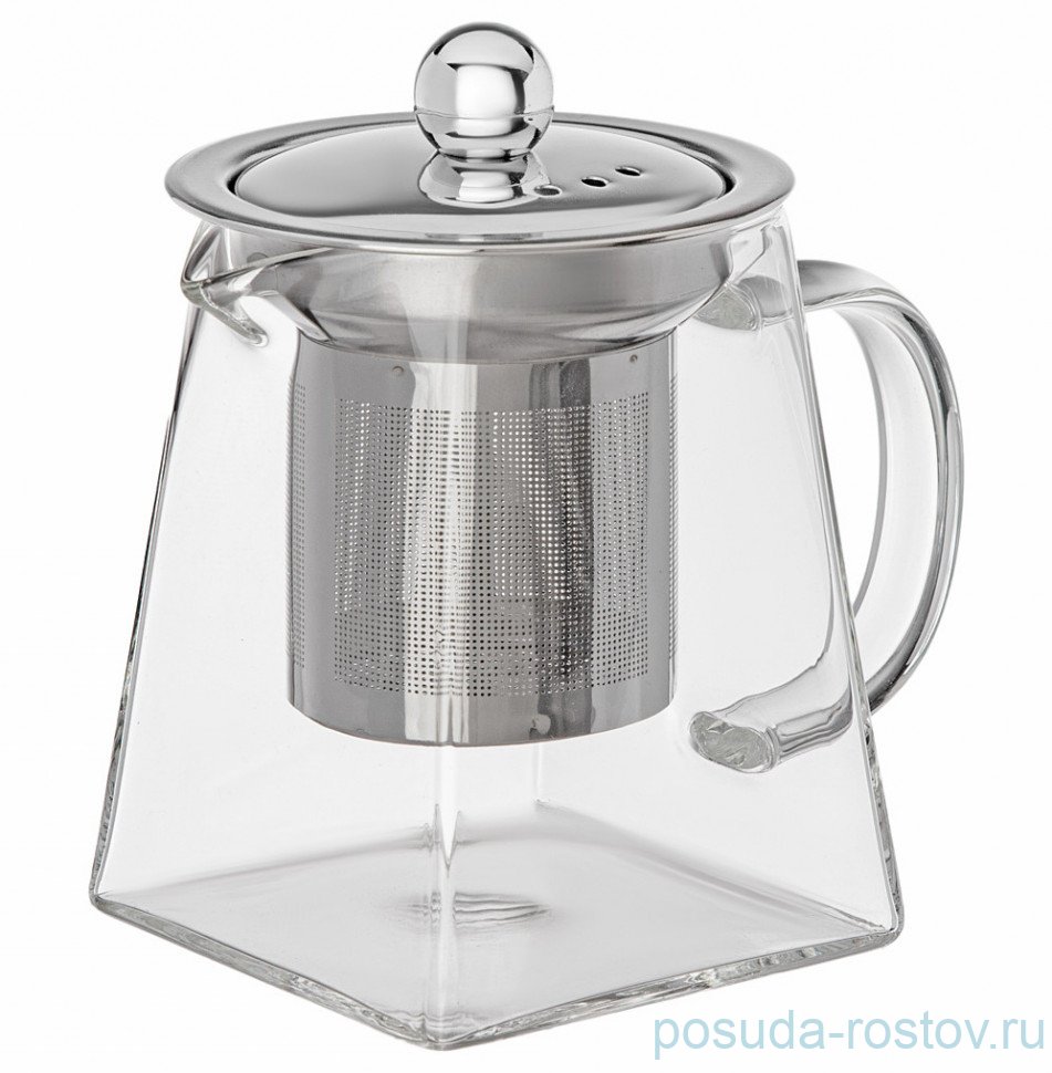 Заварочный чайник 350 мл с металлическим фильтром "Без декора" / 289383