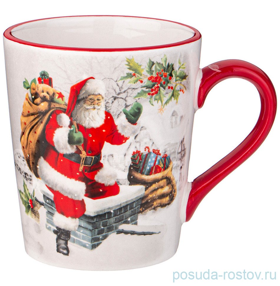 Кружка 400 мл "С новым годом! /Санта Клаус" / 332097