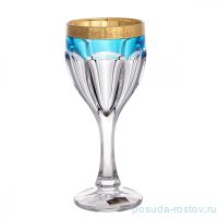 Бокалы для белого вина 190 мл 6 шт &quot;Сафари /Бирюзовые&quot; / 208014