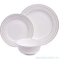 Набор посуды на 4 перcоны 12 предметов &quot;Grey lace&quot; / 379178