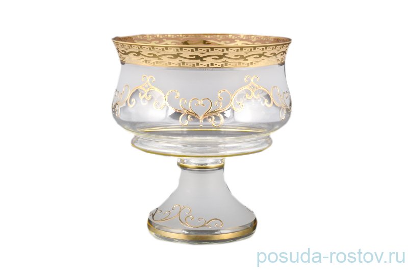 Ваза для конфет 17 см н/н "Антик золото" B-P / 093755