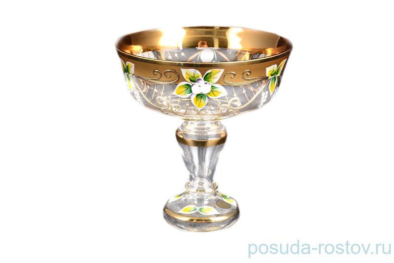 Конфетница 16 см н/н "Лепка золото" / 099251