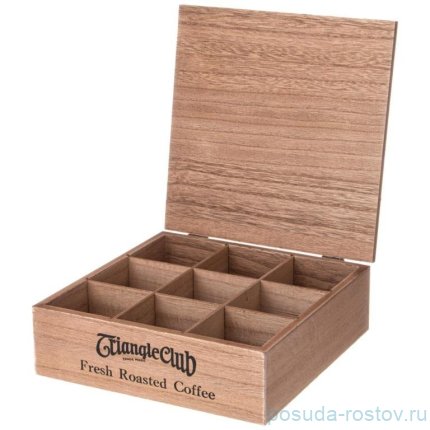 Шкатулка для чайных пакетиков 24 х 24 х 8 см / 353511