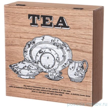 Шкатулка для чайных пакетиков 24 х 24 х 8 см / 353511