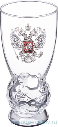 Стакан для пива 400 мл &quot;Лига /Герб РФ&quot; / 259276