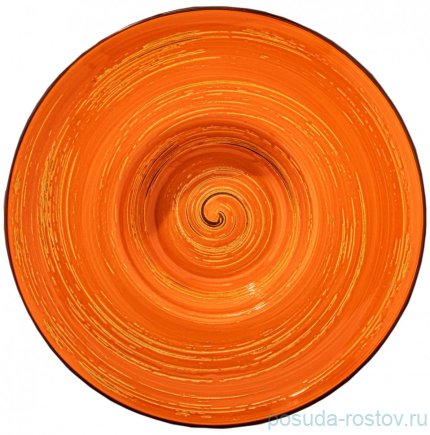 Тарелка 27 см глубокая оранжевая &quot;Spiral&quot; / 261582