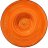 Тарелка 27 см глубокая оранжевая &quot;Spiral&quot; / 261582