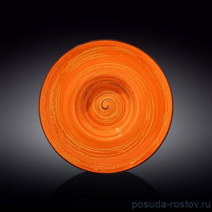 Тарелка 27 см глубокая оранжевая &quot;Spiral&quot; / 261582