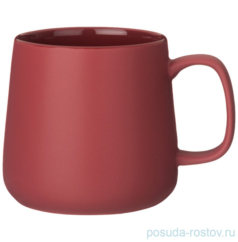 Кружка 420 мл тёмно-красная "Tendy" / 335598