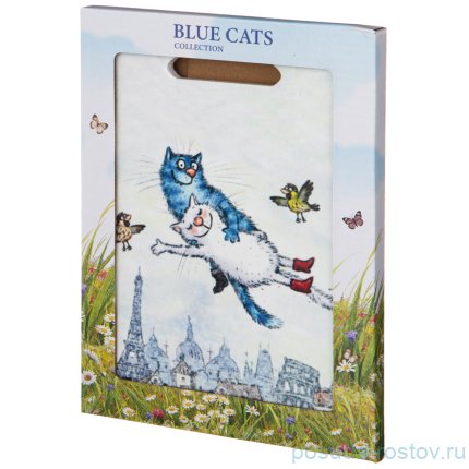 Подставка под горячее 15 х 20 см &quot;blue cats&quot; / 225592