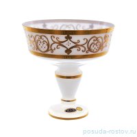 Конфетница 20 см н/н белая &quot;Версаче /Золотой узор&quot; SC / 154024
